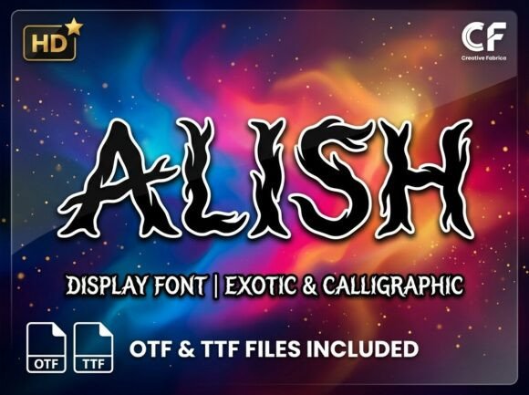 Alish Display Font for Handmade Creators
