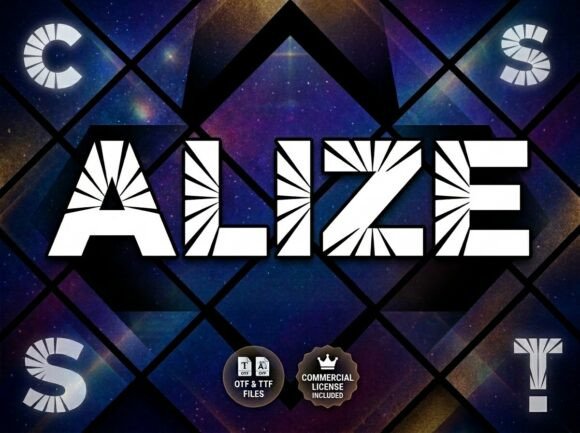 Alize Display Font for Handmade Creators
