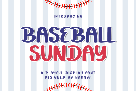 Baseball Sunday: A Playful Display Font for Digital Branding