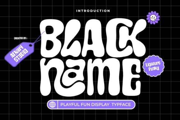 Black Name: A Playful Display Font for Bold Digital Branding