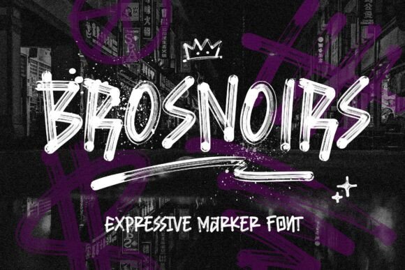 Brosnoirs: A Bold Display Font for Editorial Impact