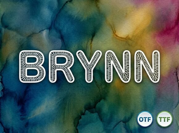 Brynn Display Font for Handmade Creators