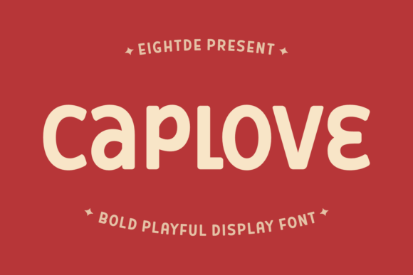Caplove: A Bold Playful Display Font for Digital Branding