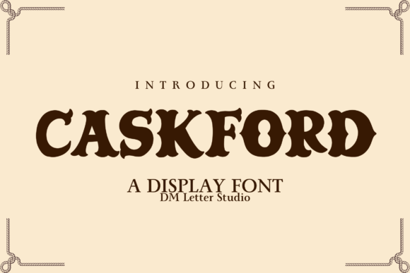 Caskford: A Vintage Western Display Font That Commands Attention