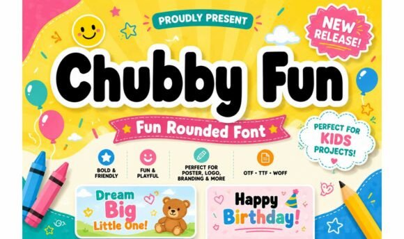 Chubby Fun: A Playful Display Font That Delivers Joy Online