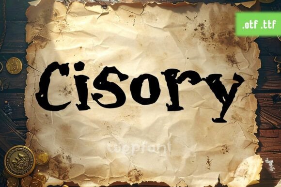 Cisory: A Rugged Display Typeface for Bold Digital Storytelling