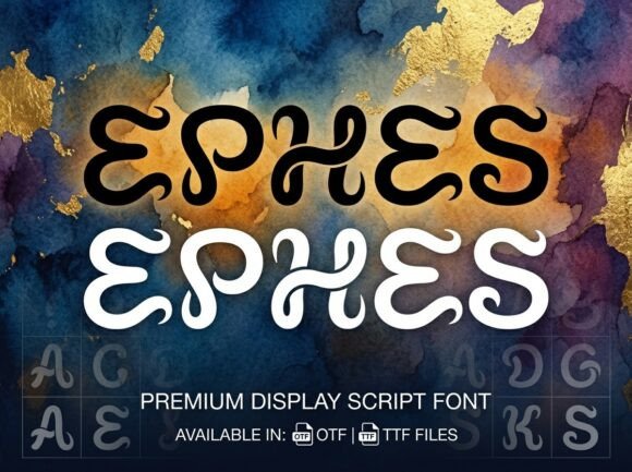 Ephes: A Hand-Drawn Display Font That Feels Like Your Brand’s First Smile