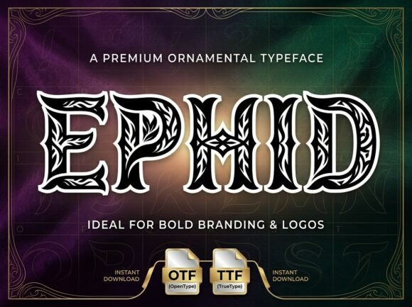Ephid: A High-Impact Display Font for Digital Designers