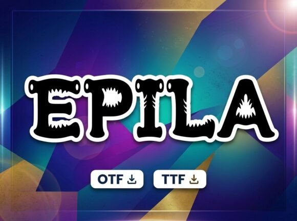 Epila: A Playful Display Font That Turns Letters Into Characters