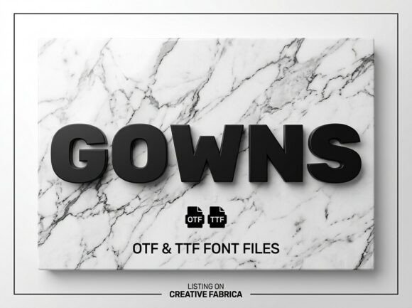 Gowns: A Thoughtful Display Font for Editorial Moments