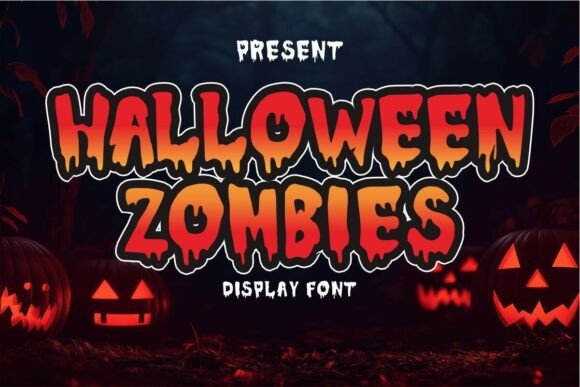 Halloween Zombies: A Spooky Display Font for Editorial Design
