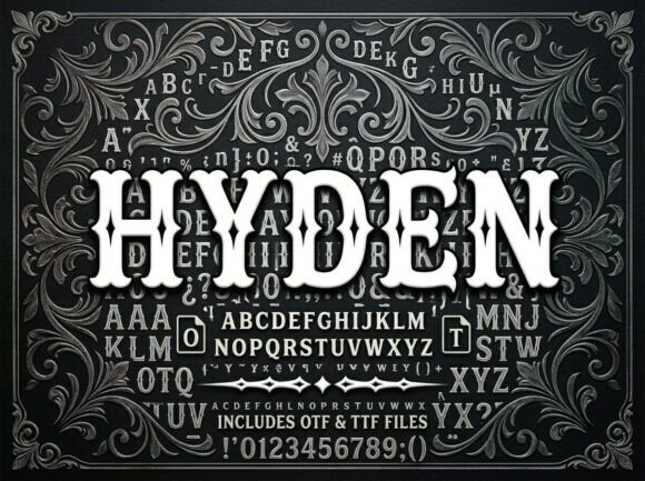 Hyden: A Display Font That Makes Your Handmade Goods Shine