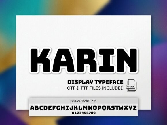 Karin: A Display Font That Commands Attention