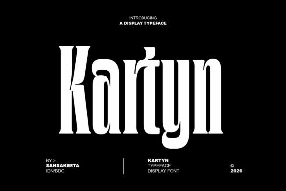 Kartyn: A Gothic Cinematic Display Font for Digital Design