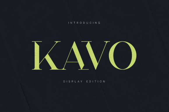 Kavo: A Display Font That Elevates Your Brand Identity