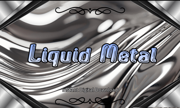 Liquid Metal Font: Futuristic Display for Digital Brands