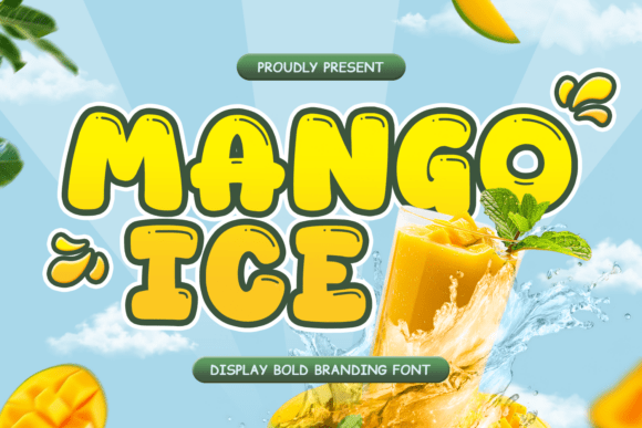 Mango Ice: A Playful Display Font for Editorial Charm