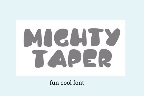 Mighty Taper: A Bold Display Font That Commands Attention