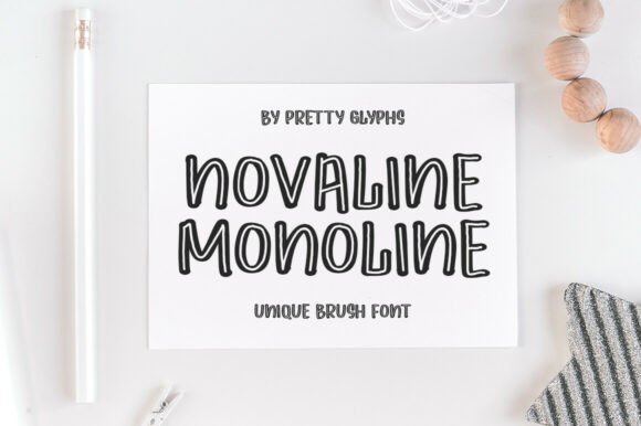 Novaline Monoline: A Display Font That Breathes Quiet Confidence