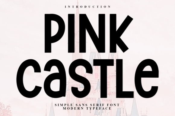 Pink Castle: A Festive Display Typeface for Editorial Charm