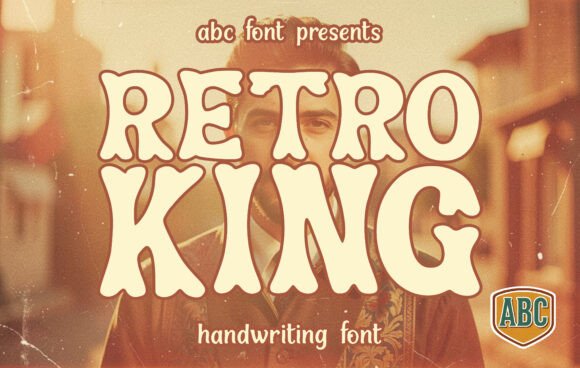 Retro King Font: Bold Display Type for Campaign Headlines