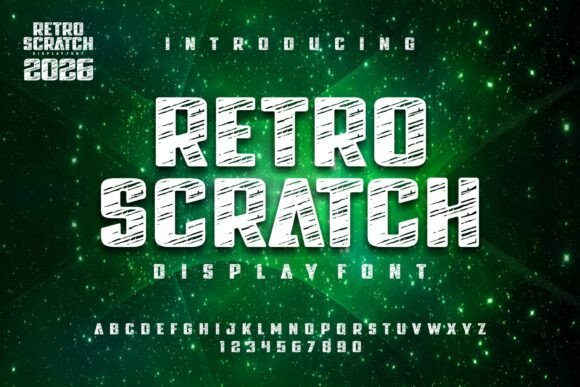Retro Scratch: A Display Font for Bold Digital Identity