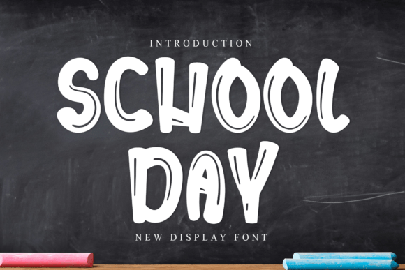 School Day: A Friendly Display Font for Warm Brand Identities