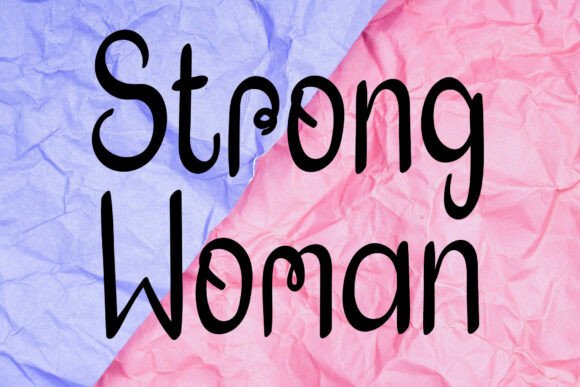 Strong Woman Font: Elegant Handwritten Style for Brand Consistency