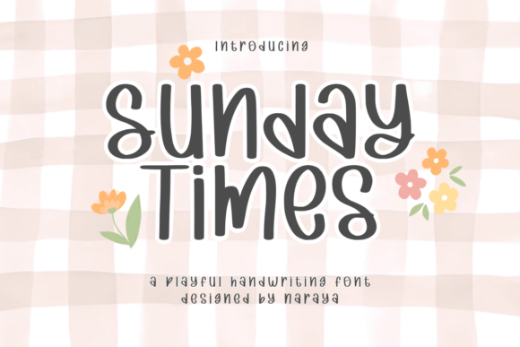 Sunday Times: A Playful Display Font for Real Branding Work