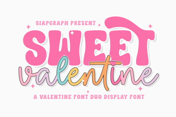 Sweet Valentine Duo: A Playful Display Font for Digital Brands